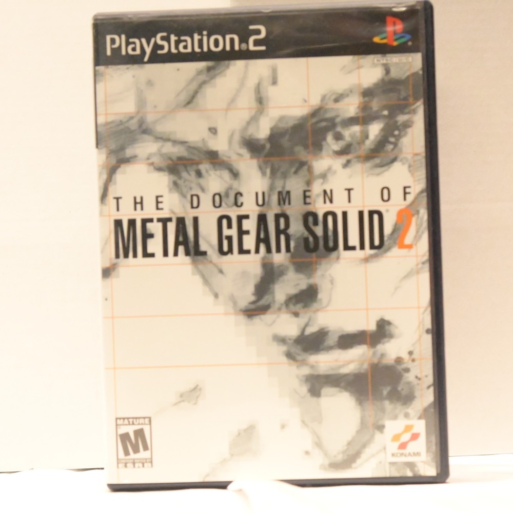 The Document of Metal Gear Solid 2 CIB PS2 Complete w/ Manual Registration Card